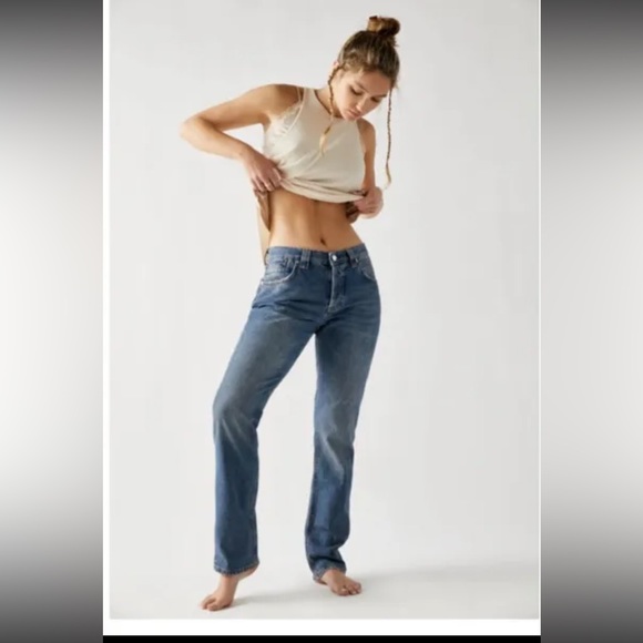 Free People Denim - Free People We The Free Crvy Siren Low Rise Straight Leg- 27